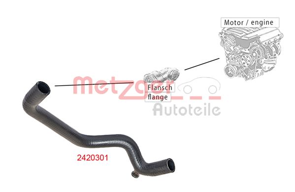 METZGER 2420301 Kühlerschlauch